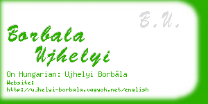 borbala ujhelyi business card